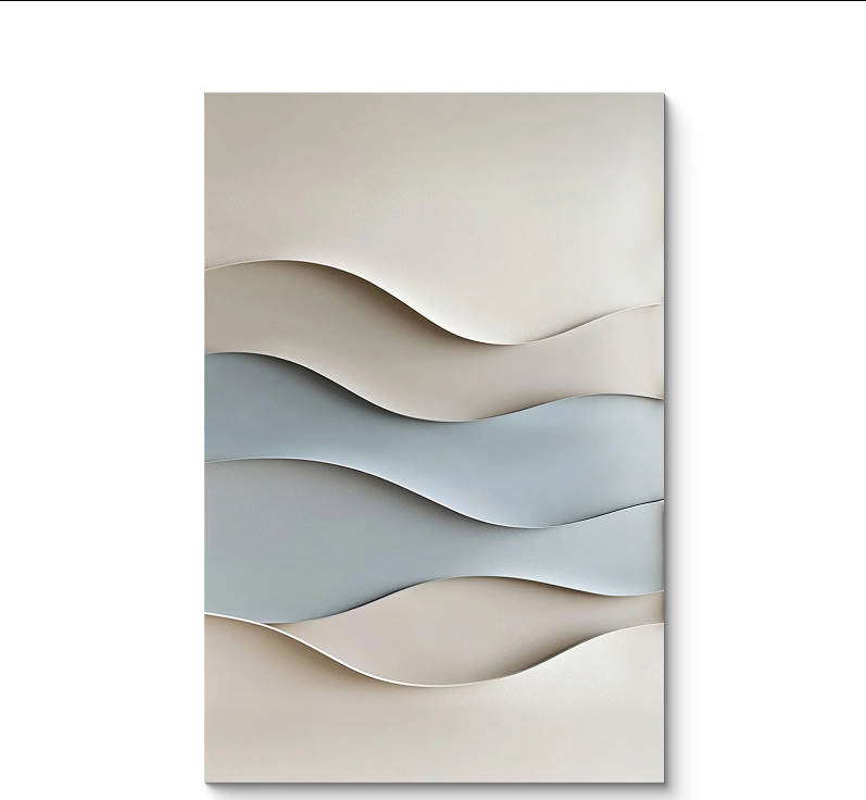 WAVE-INSPIRED TEXTURE WALL ART