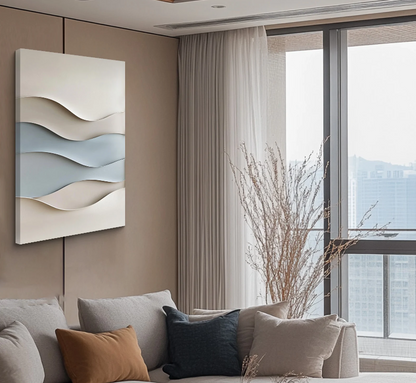 WAVE-INSPIRED TEXTURE WALL ART