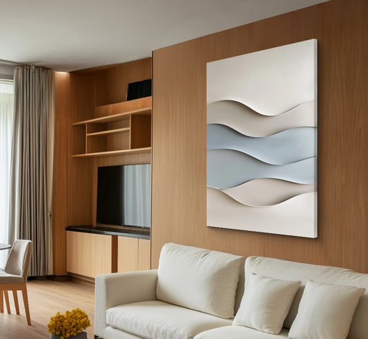 WAVE-INSPIRED TEXTURE WALL ART