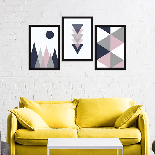 ABSTRACT ART PAINTINGS SET OF 3