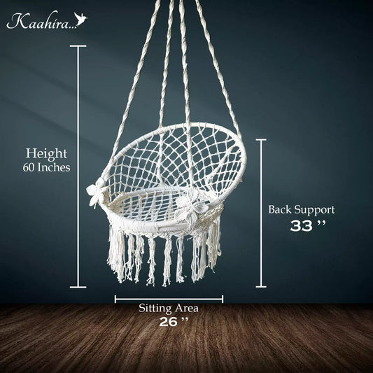 BOHEMIAN HANDMADE MACRAME HAMMOCK SWING CHAIR