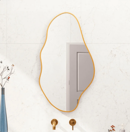 MODERN ABSTRACT ORGANIC WALL MIRROR