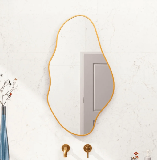 MODERN ABSTRACT ORGANIC WALL MIRROR