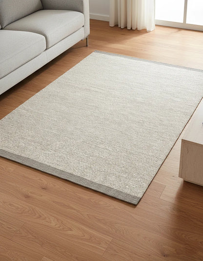 SAND GRAIN WOOL DHURRIE RUG
