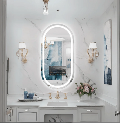 EXCLUSIVE OBLONG LED MIRROR WITH ANDROID OS
