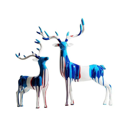 ANTLER DECORATIVE SCULPTURES, SET OF 2