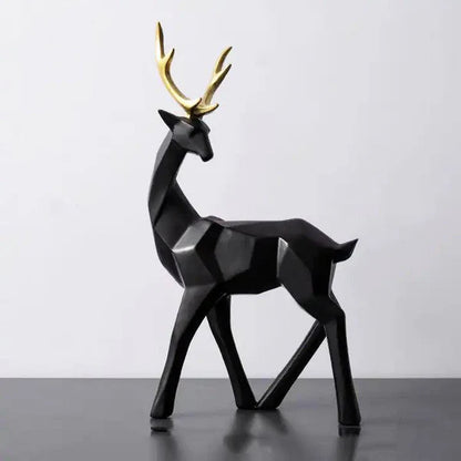 FACETED STANDING ANTLER DECORATIVE SCULPTURE