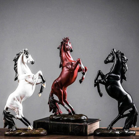 REARING HORSE DECORATIVE SCULPTURE