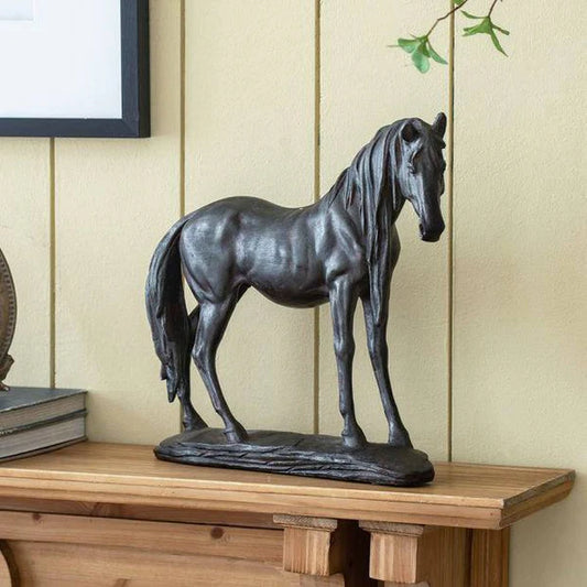 STANDING HORSE DECORATIVE SCULPTURE LARGE