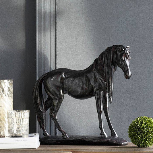 STANDING HORSE DECORATIVE SCULPTURE LARGE
