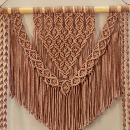 MACRAME WALL HANGING SHELF