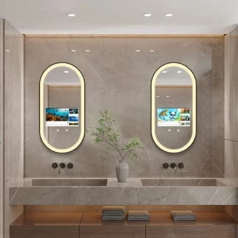MODERN GEOMETRIC ANDROID LED MIRROR