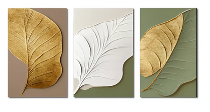 BOTANICAL 3D LEAF WALL ART SET