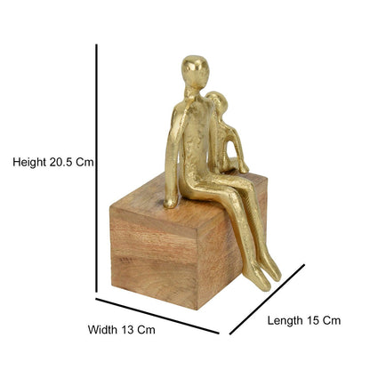 GENERATIONS EMBRACE GOLD FIGURINE
