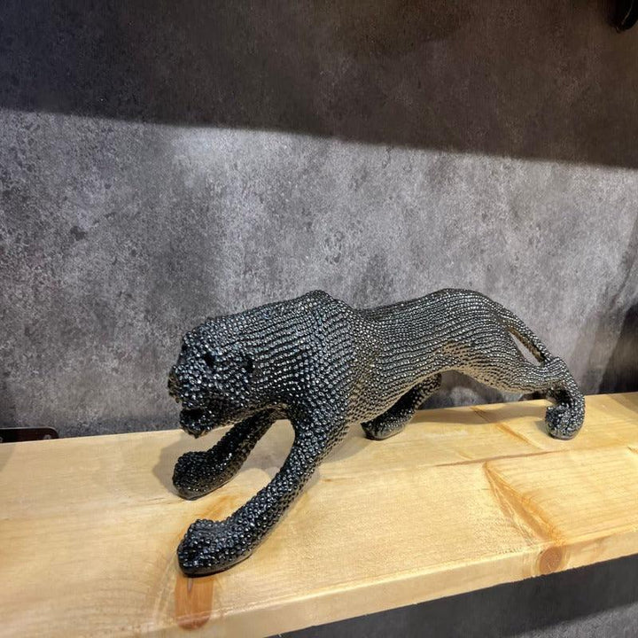 GLAM LEOPARD HANDMADE SCULPTURE