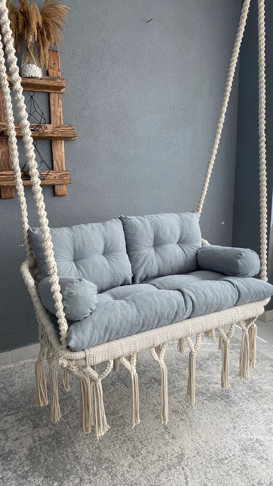 MACRAME HANGING SOFA CHAIR