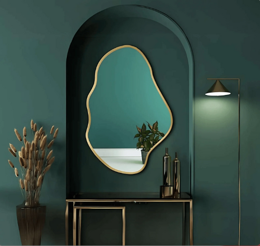 MODERN ABSTRACT ORGANIC WALL MIRROR