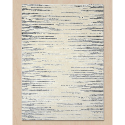 HOMEKNIT LINEAR ABSTRACT GREY MICROFIBER RUG