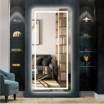 FULL LENGTH MIRROR WALL MOUNTED LIGHTED DRESSING MAKE UP MIRROR