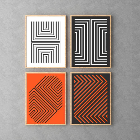 MINIMALISME - MINIMAL DESIGN GEOMETRIC ABSTRACT WALL ART