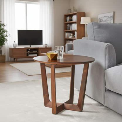 ROUND WOOD TABLE