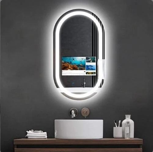 EXCLUSIVE OBLONG LED MIRROR WITH ANDROID OS