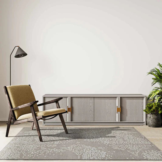 ANAT HAND TUFTED WOOLLEN AND VISCOSE RUG
