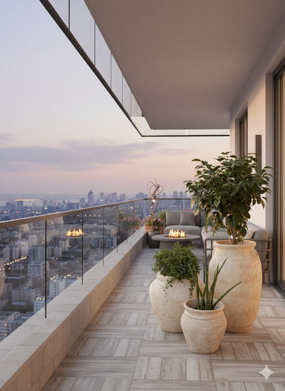 TUSCAN BEIGE FRP POT TRIO- (SET OF 3)