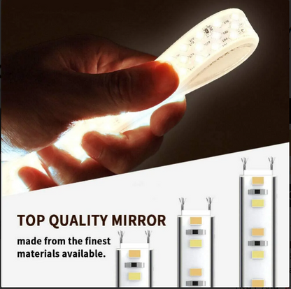 CURVED CORNER TRIANGLE BATHROOM BACKLIT LED MIRROR