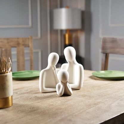 WHOLENESS TRIO: EMBRACING FAMILY SCULPTURE (SET OF 3)