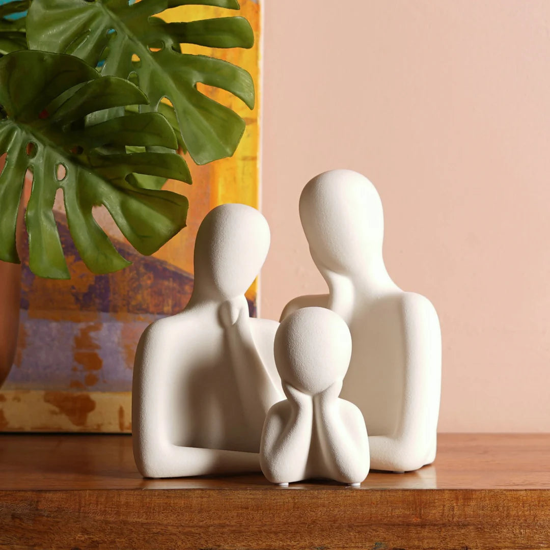 WHOLENESS TRIO: EMBRACING FAMILY SCULPTURE (SET OF 3)