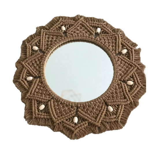 MACRAME WALL-MOUNTED MIRRORS