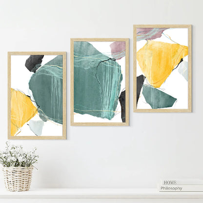 ABSTRACT ART PAINTINGS SET OF 3