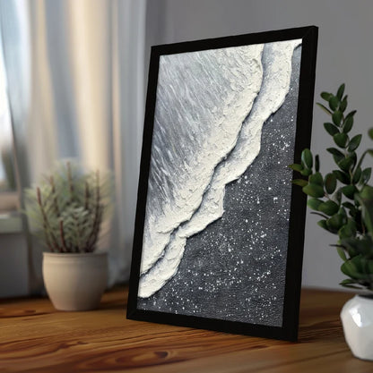 BLACK & WHITE ABSTRACT PAINTING SET OF 3